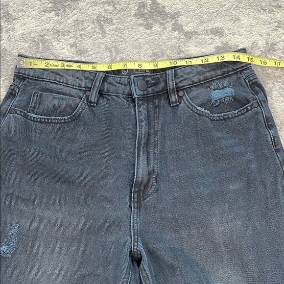 New PTCL Dahlia High Rise 90s Straight Leg Distressed Destroyed Jeans Sz 29 - Picture 7 of 14